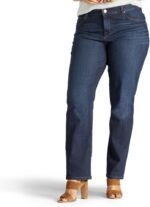 Women Plus Size Relaxed Fit Straight Leg Jean