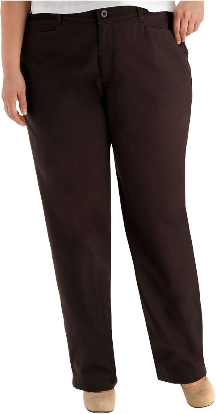 Women Plus Size Relaxed Fit All Day Straight Leg Pant - Image 1