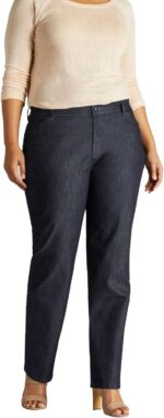 Women Plus Size Relaxed Fit All Day Straight Leg Pant - Image 2