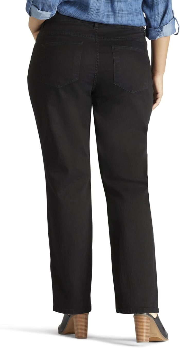 womens Plus Size Instantly Slims Classic Relaxed Fit  Straight Leg Jean - Image 2