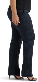 Women Plus Size Wrinkle Free Mid Rise Bootcut Pant - Image 2