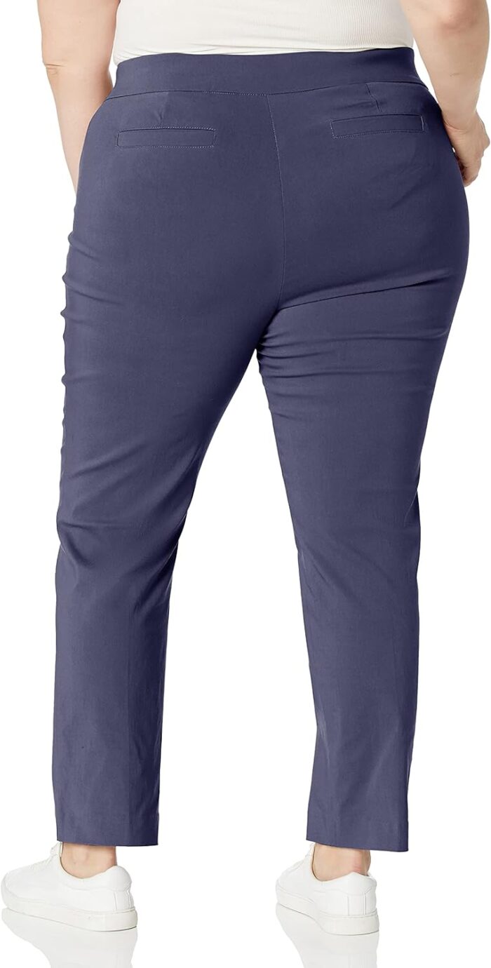 Women Plus Size Super Stretch Millenium Welt Pocket Pull on Pant - Image 2