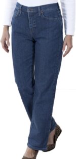 Women Plus Size Relaxed Fit Straight Leg Jean