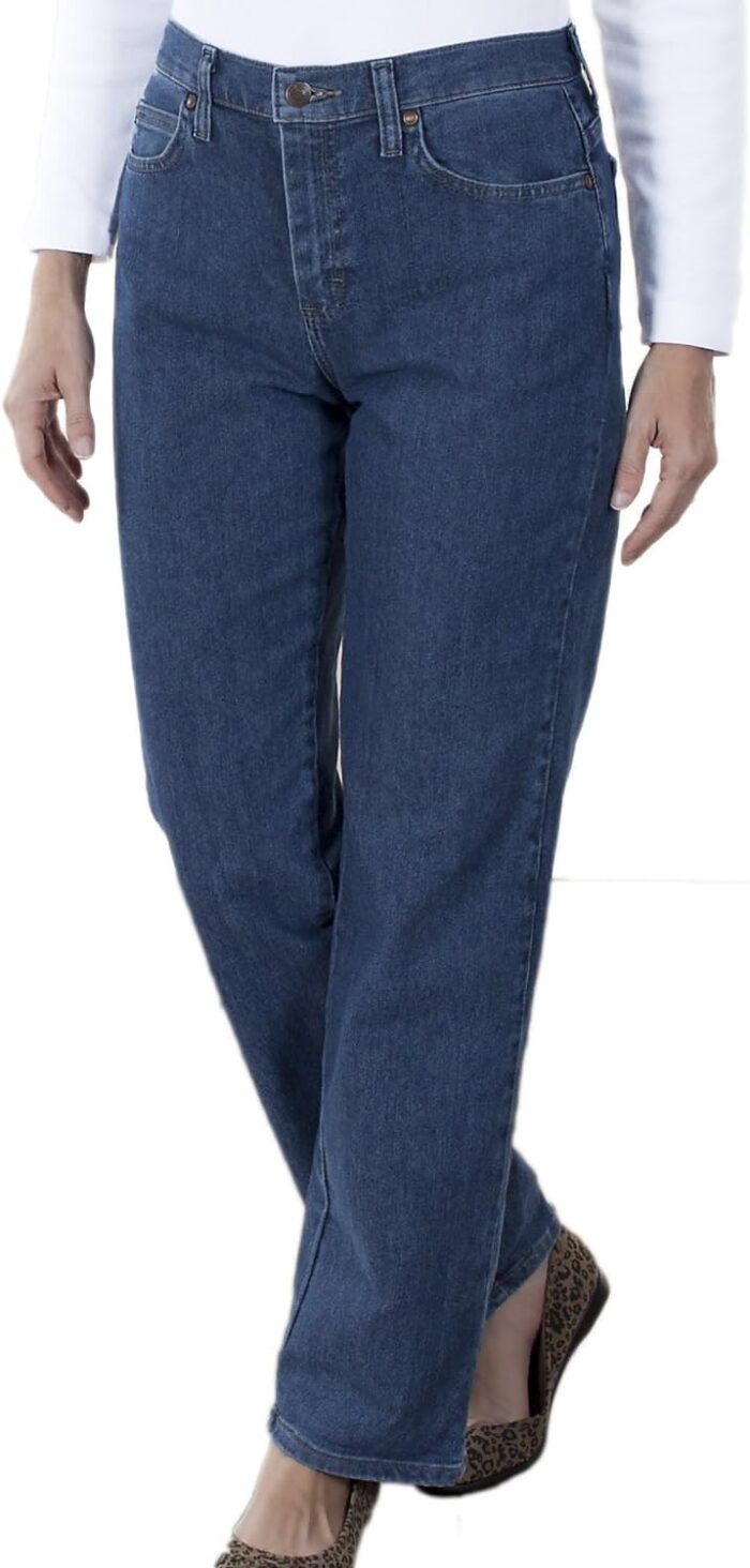 Women Plus Size Relaxed Fit Straight Leg Jean - Image 1