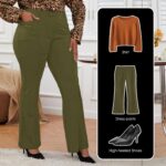 Wrinkle-Free Stretch Dress Pants Plus Size for Women Pull-on Pant Ease into Comfort Office Pant - Image 2