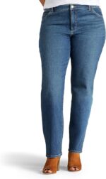 womens Plus Size Instantly Slims Classic Relaxed Fit  Straight Leg Jean